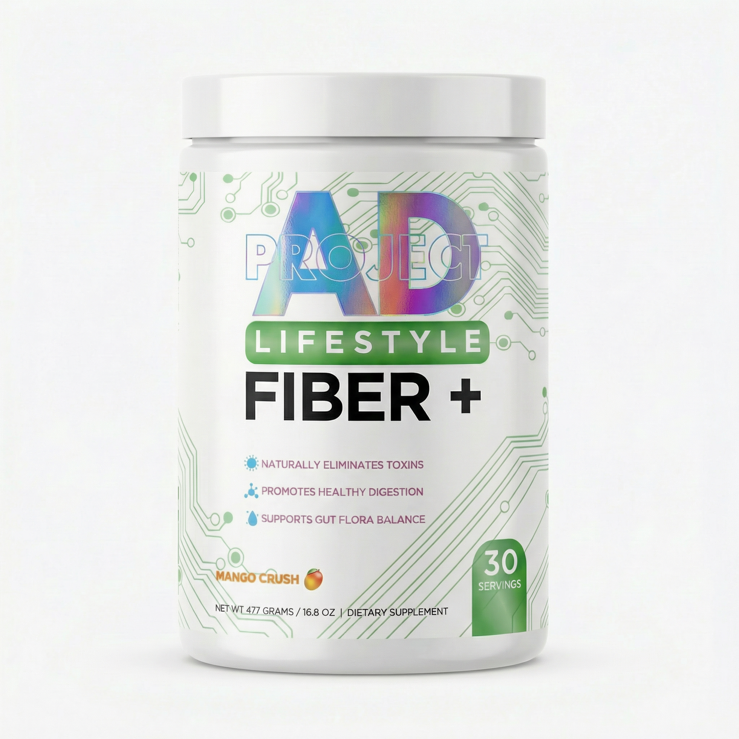 Fiber+ Supplement - Digestive Health Support and Detox | Project AD