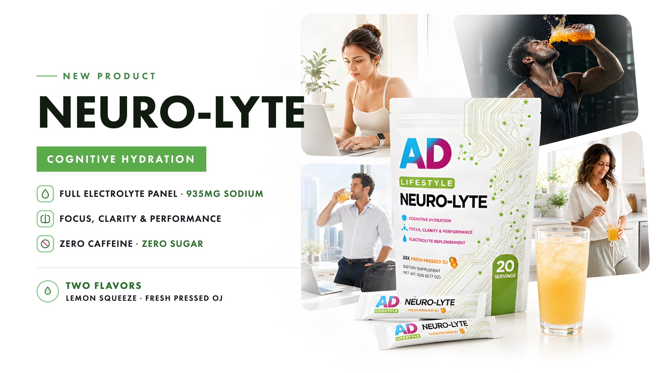 Neuro-Lyte: cognitive hydration, new product