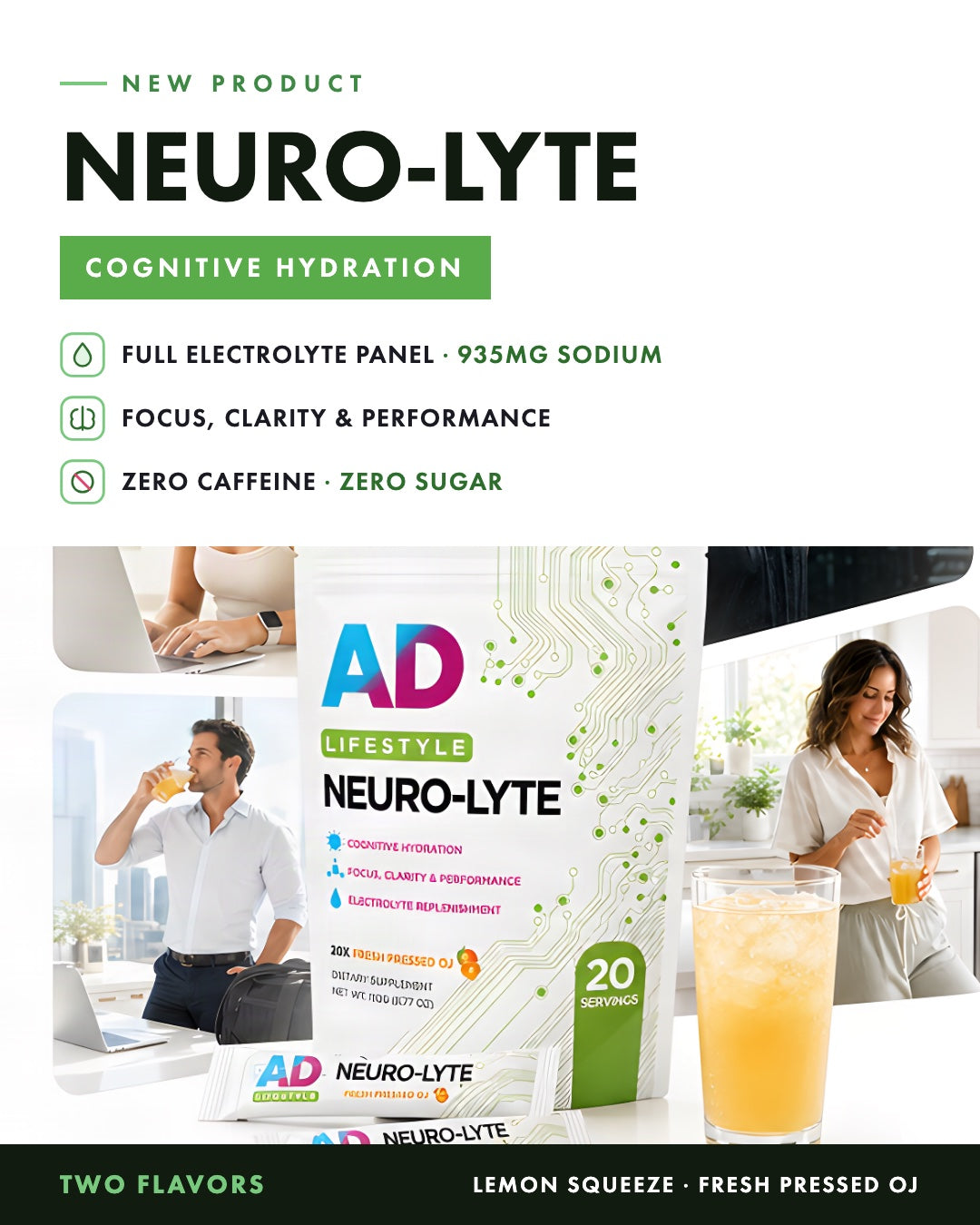 Neuro-Lyte: cognitive hydration, new product